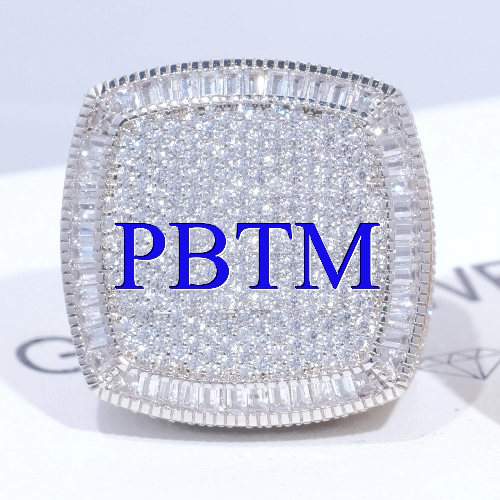 CUSTOM LETTER 3D ICED RING
