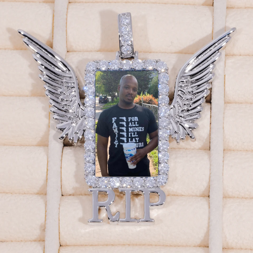 RIP WING 3D CUSTOM PICTURE PENDANT