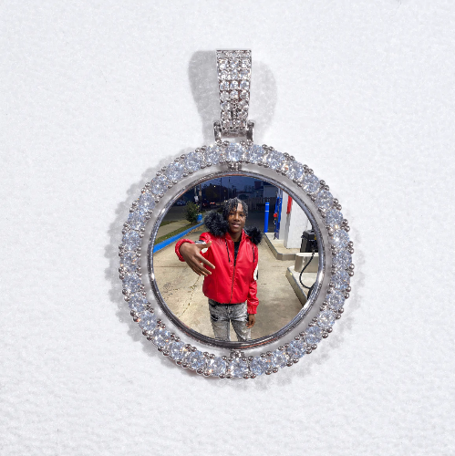 3D Spinning 2-Faced Custom Picture Pendant