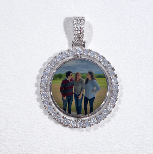 3D Spinning 2-Faced Custom Picture Pendant