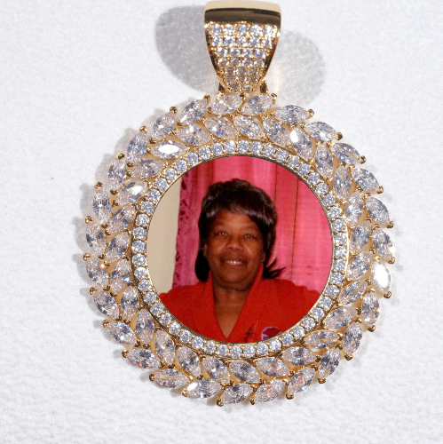 Large 3D Wheat Ear Custom Picture Pendant