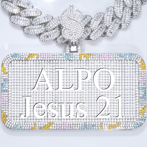 CUSTOM LETTER NECKLACE 3D COLORFUL SQUARE