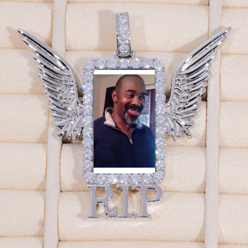 RIP WING 3D CUSTOM PICTURE PENDANT