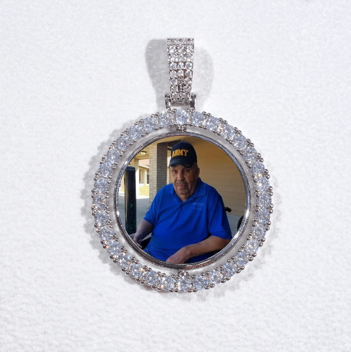 3D Spinning 2-Faced Custom Picture Pendant