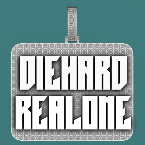 CUSTOM LETTER NECKLACE 3D BIG SQUARE