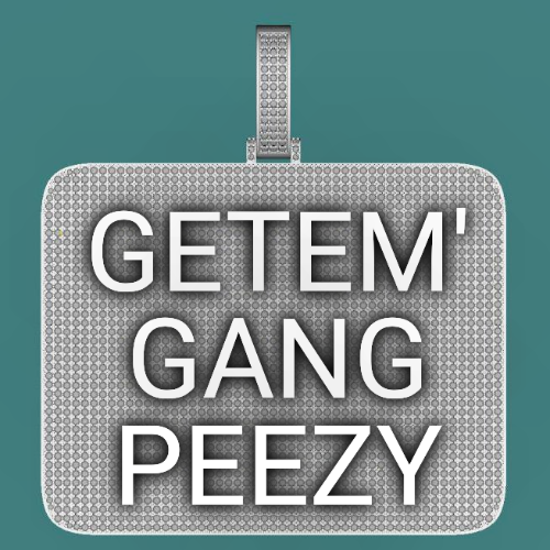 CUSTOM LETTER NECKLACE 3D BIG SQUARE