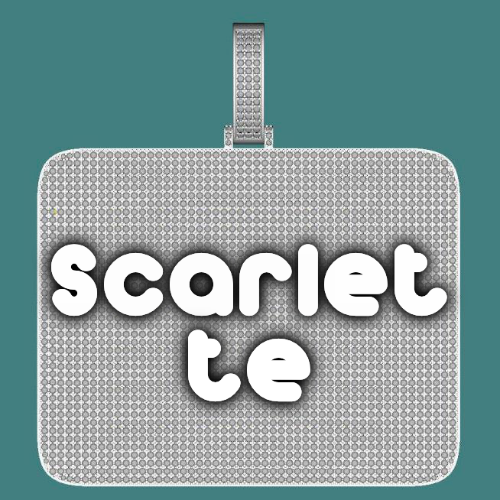 CUSTOM LETTER NECKLACE 3D BIG SQUARE