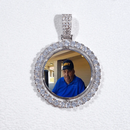3D Spinning 2-Faced Custom Picture Pendant