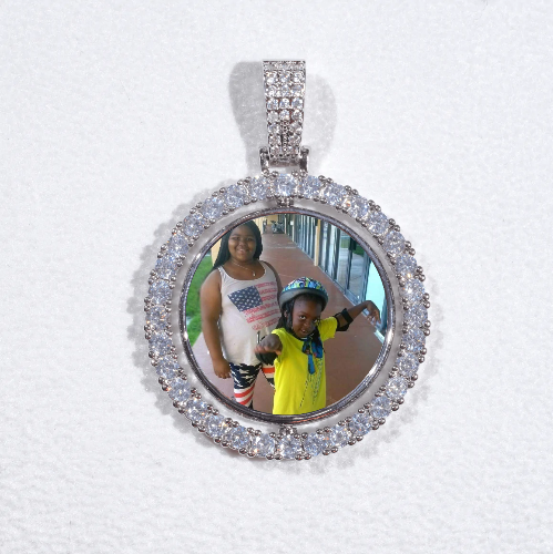 3D Spinning 2-Faced Custom Picture Pendant