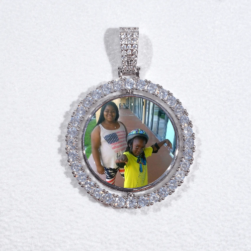 3D Spinning 2-Faced Custom Picture Pendant