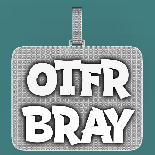 CUSTOM LETTER NECKLACE 3D BIG SQUARE