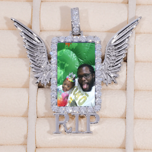 RIP WING 3D CUSTOM PICTURE PENDANT