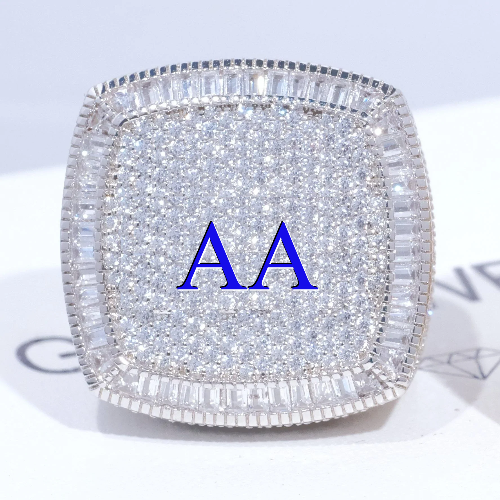 CUSTOM LETTER 3D ICED RING