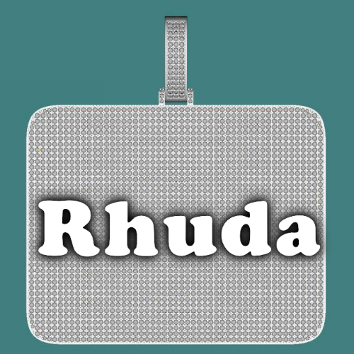 CUSTOM LETTER NECKLACE 3D BIG SQUARE