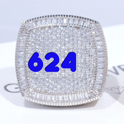 CUSTOM LETTER 3D ICED RING