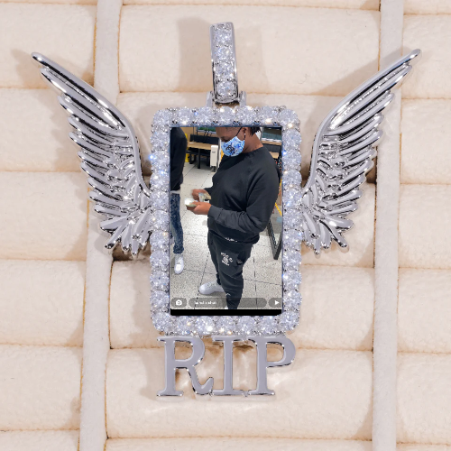 RIP WING 3D CUSTOM PICTURE PENDANT