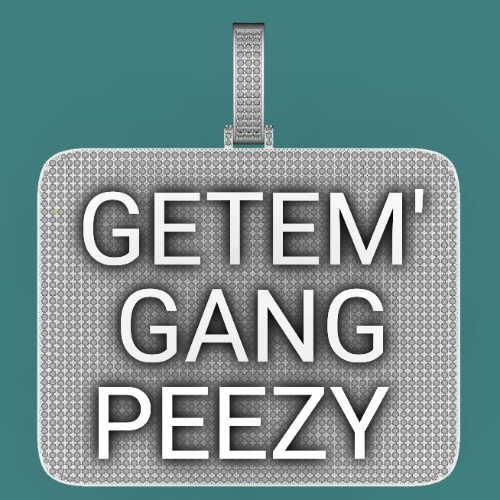 CUSTOM LETTER NECKLACE 3D BIG SQUARE