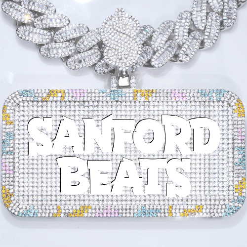 CUSTOM LETTER NECKLACE 3D COLORFUL SQUARE