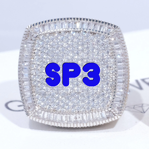 CUSTOM LETTER 3D ICED RING