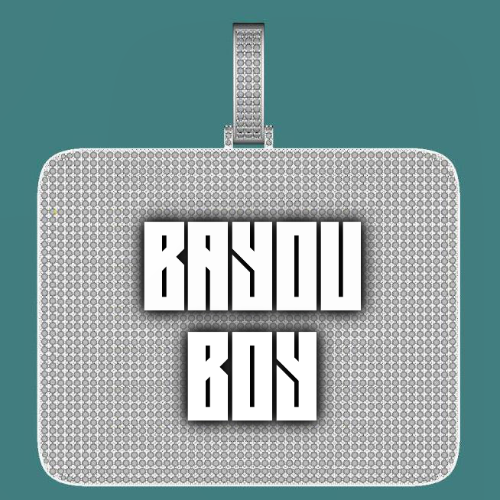 CUSTOM LETTER NECKLACE 3D BIG SQUARE