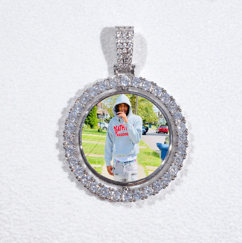 3D Spinning 2-Faced Custom Picture Pendant