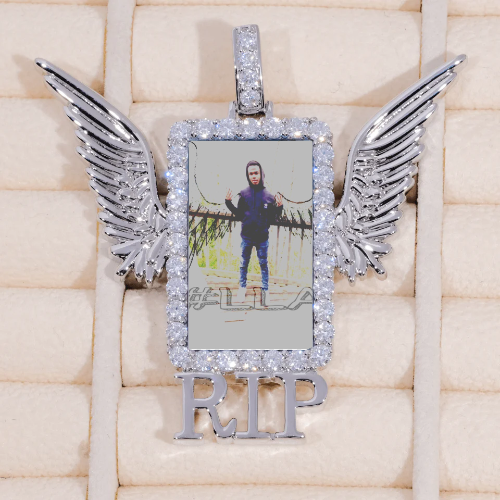 RIP WING 3D CUSTOM PICTURE PENDANT