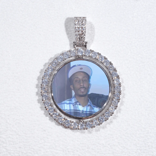 3D Spinning 2-Faced Custom Picture Pendant