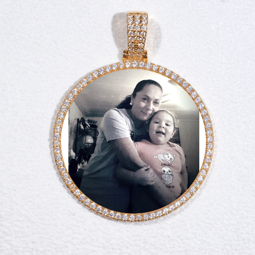 MEDIUM 3D CIRCLE CUSTOM PICTURE PENDANT