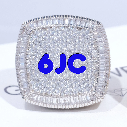 CUSTOM LETTER 3D ICED RING