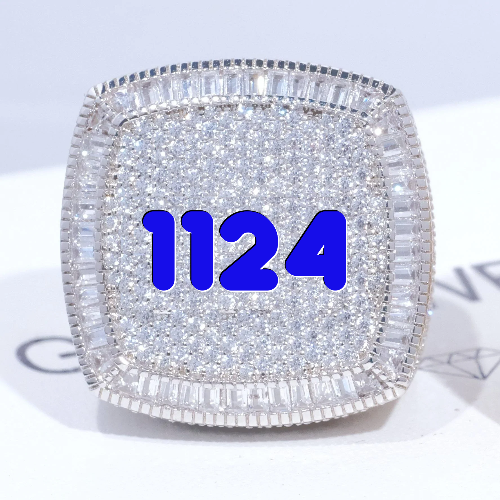 CUSTOM LETTER 3D ICED RING