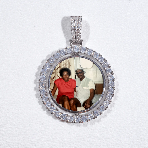 3D Spinning 2-Faced Custom Picture Pendant