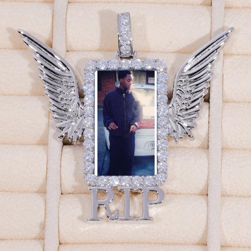 RIP WING 3D CUSTOM PICTURE PENDANT