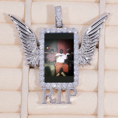 RIP WING 3D CUSTOM PICTURE PENDANT