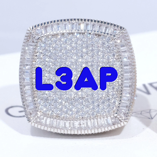 CUSTOM LETTER 3D ICED RING