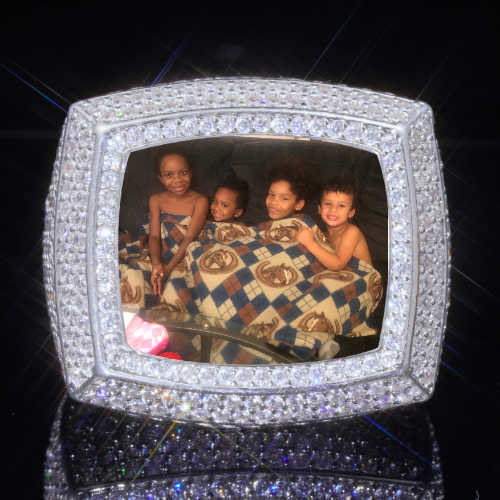 3D CUSTOM PICTURE ICED RING