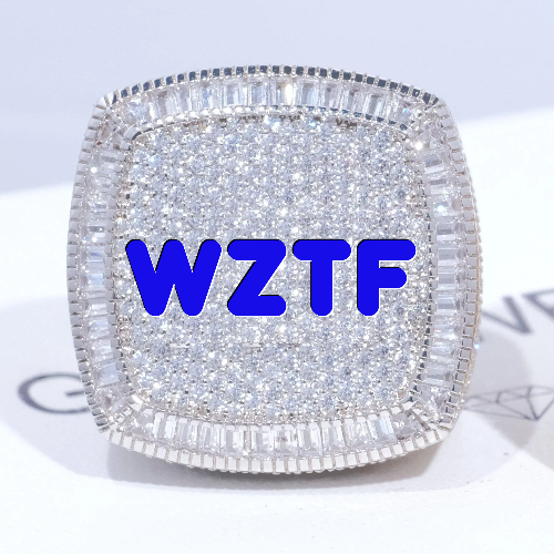 CUSTOM LETTER 3D ICED RING