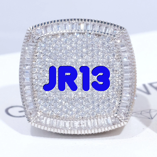 CUSTOM LETTER 3D ICED RING