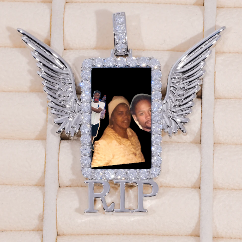 RIP WING 3D CUSTOM PICTURE PENDANT