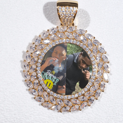 Large 3D Wheat Ear Custom Picture Pendant