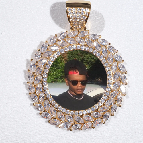 Large 3D Wheat Ear Custom Picture Pendant