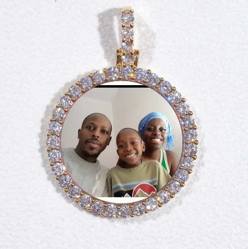 3D CIRCLE CUSTOM PICTURE PENDANT SMALL SIZE