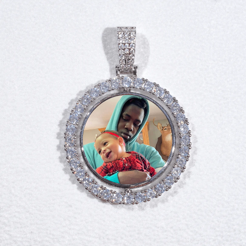 3D Spinning 2-Faced Custom Picture Pendant