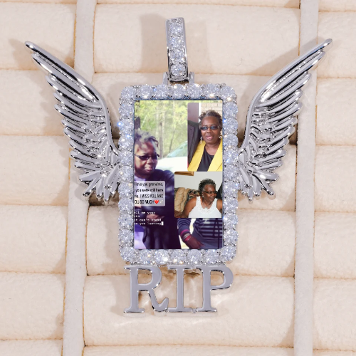 RIP WING 3D CUSTOM PICTURE PENDANT