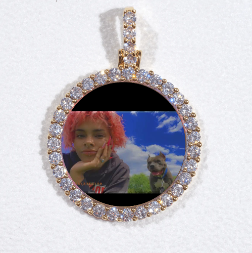 3D CIRCLE CUSTOM PICTURE PENDANT SMALL SIZE