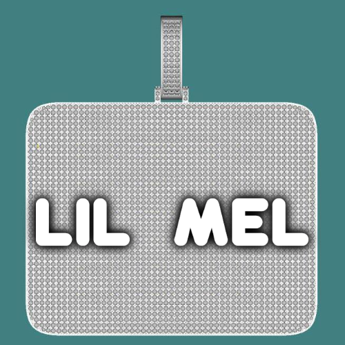 CUSTOM LETTER NECKLACE 3D BIG SQUARE