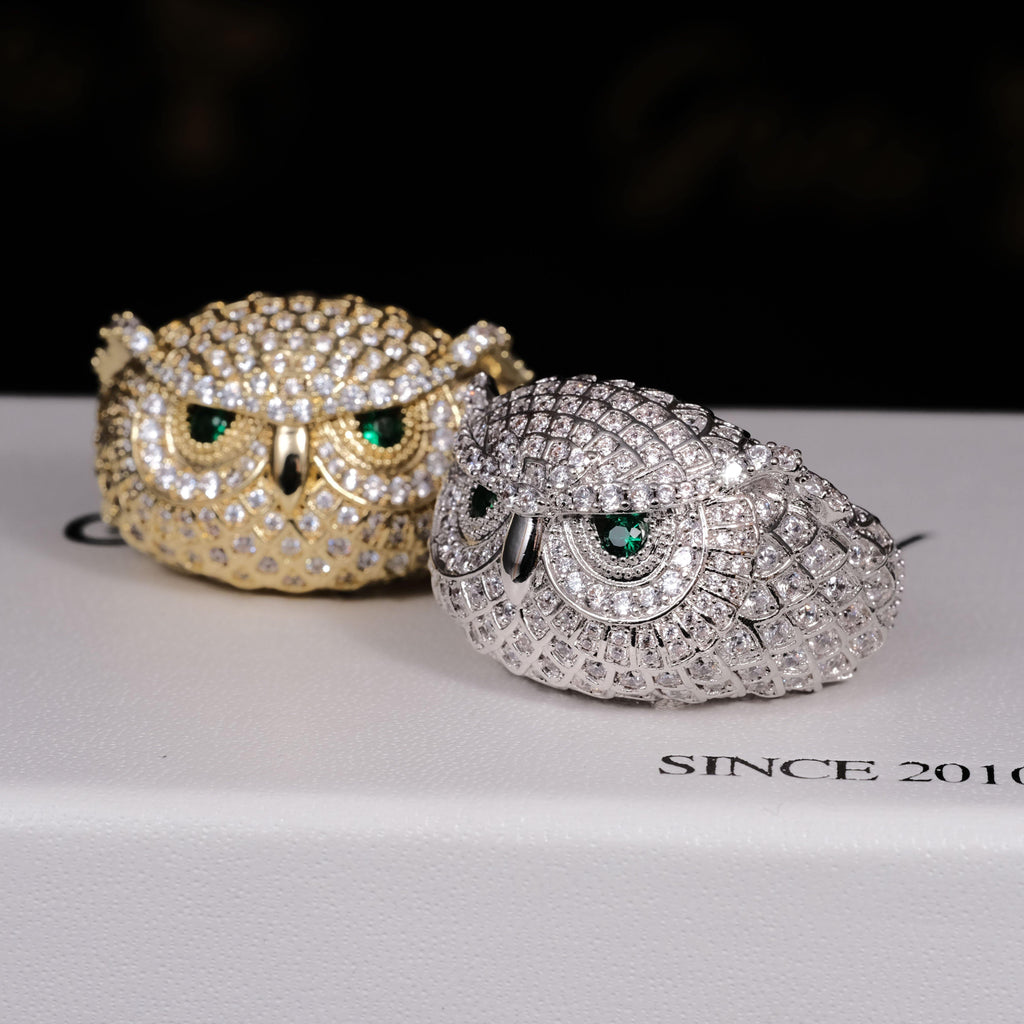 Iced Owl Ring - The GUU Shop