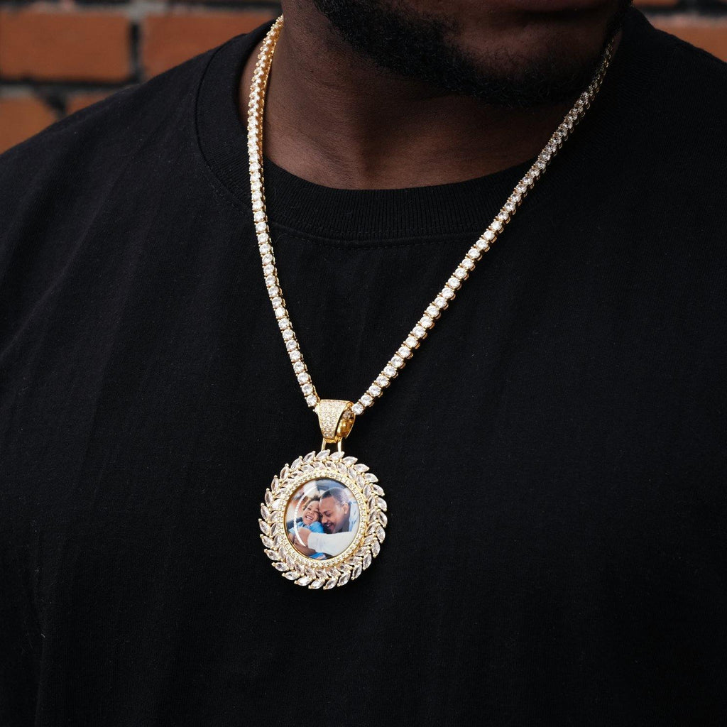Large 3D Wheat Ear Custom Picture Pendant - The GUU Shop