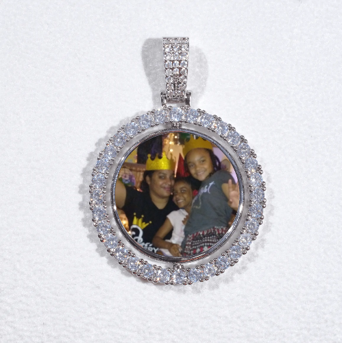3D Spinning 2-Faced Custom Picture Pendant