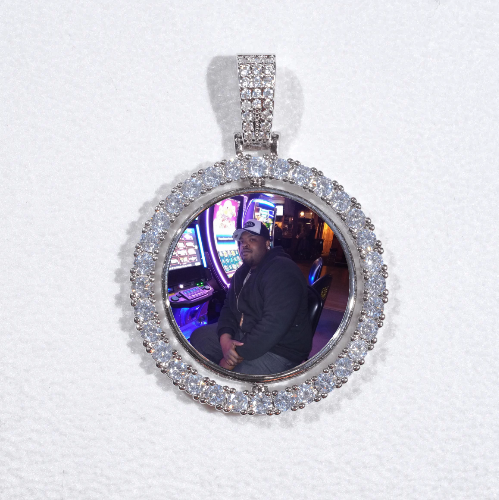 3D Spinning 2-Faced Custom Picture Pendant
