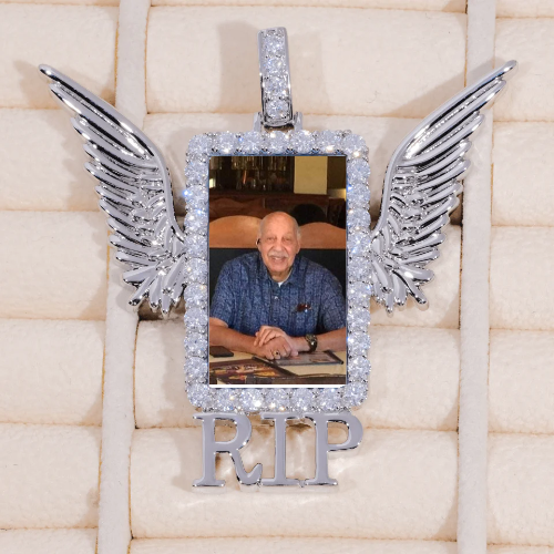 RIP WING 3D CUSTOM PICTURE PENDANT